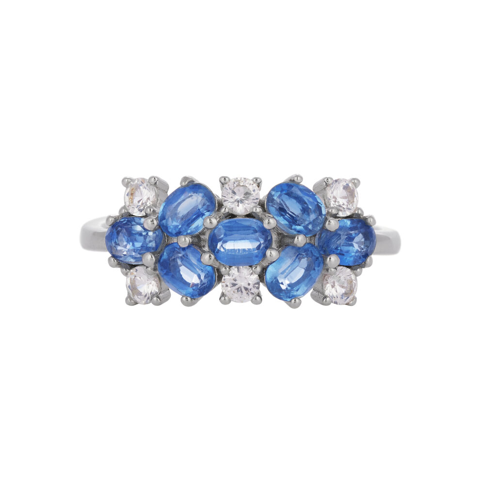 KYANITE AND TOPAZES RING