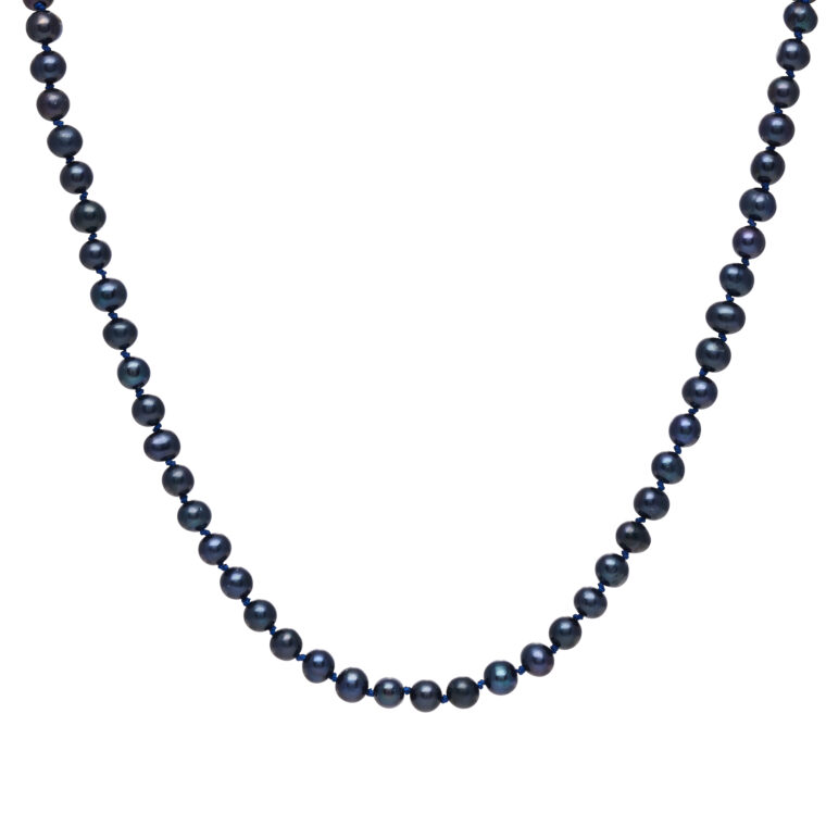 BLACK FRESH WATER PEARLS NECKLACE