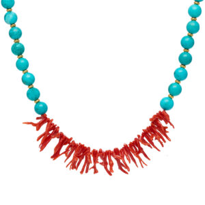 CORALS & TURQUOISE NECKLACE