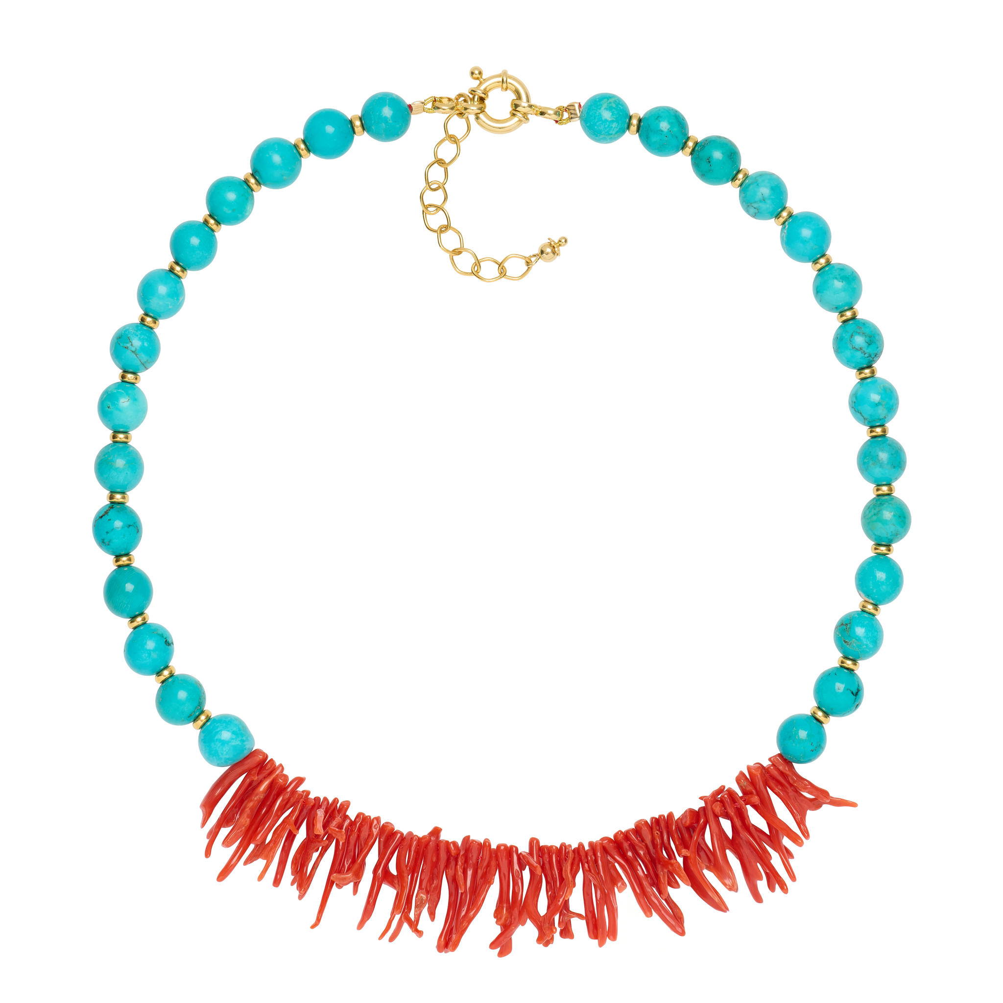 CORALS & TURQUOISE NECKLACE