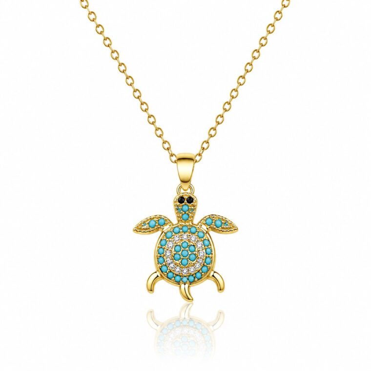 SPARKLING SEA TURTLE PENDANT