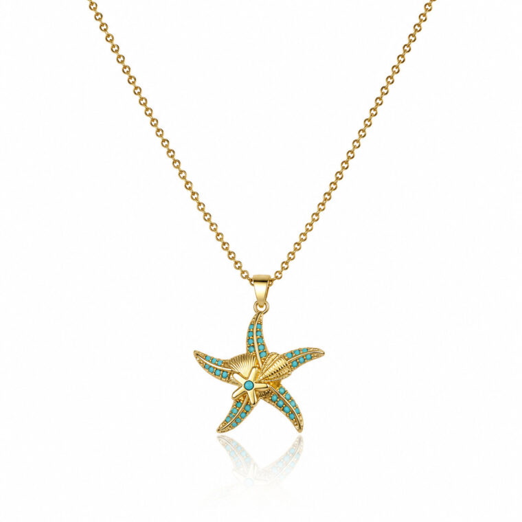 GOLDEN STARFISH PENDANT