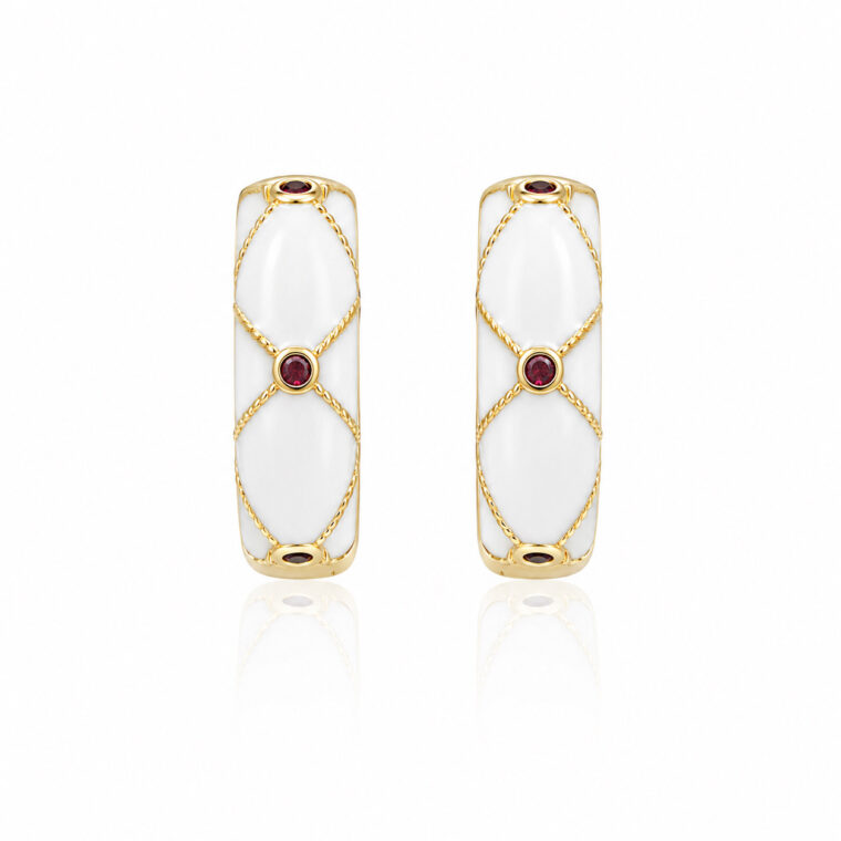 WHITE ELEGANCE HOOPS