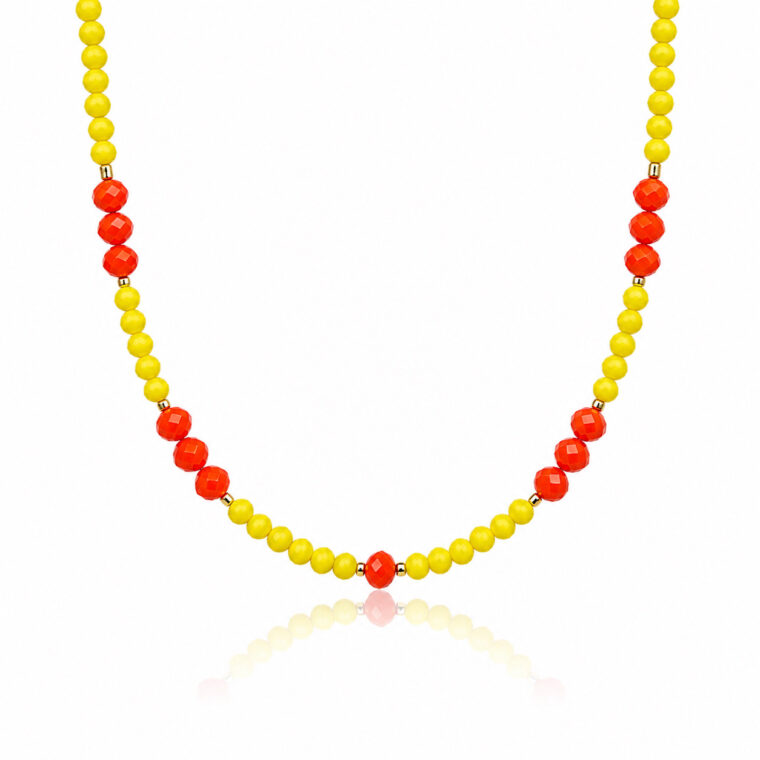 LEMON & CORAL NECKLACE